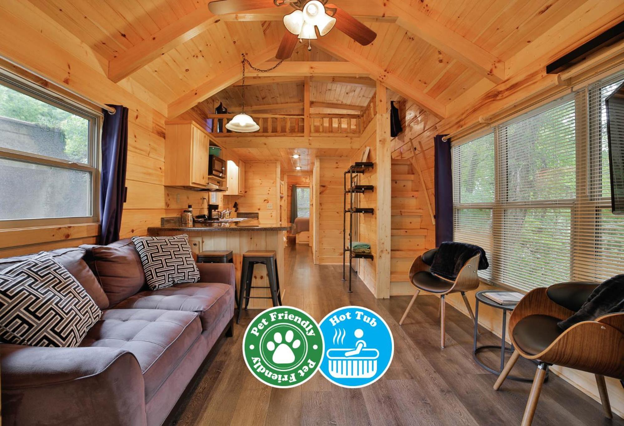 Thomas Cabin Forest Tiny Cabin With Hot Tub Chattanooga Ngoại thất bức ảnh